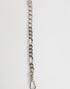 Dolce & Gabbana Silver Tone Brass Chain Lobster Clasp DG Logo Bracelet